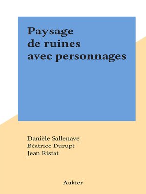 cover image of Paysage de ruines avec personnages
